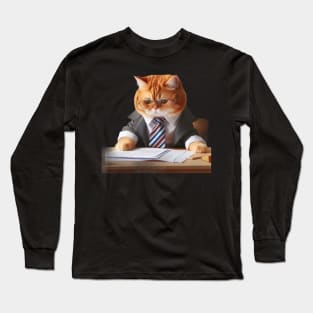 The Cute Cat Boss Collection: Paws-itively Hilarious Tales Long Sleeve T-Shirt